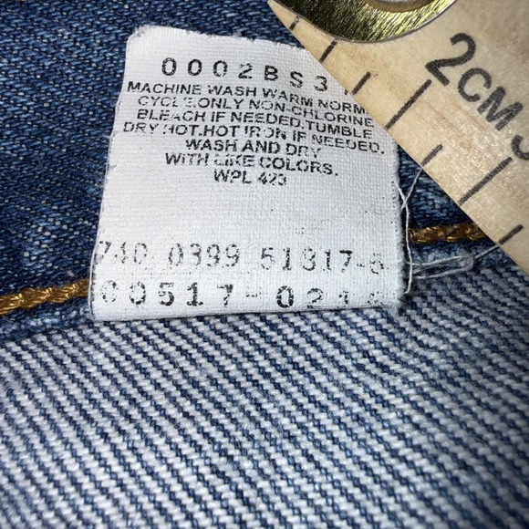 Vintage Levis 517 Jeans Mens 40x30 Blue Denim Boot Cut Medium Wash 90s - Picture 8 of 11